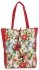 Torebka Damska XL Shopper Bag w Kwiaty firmy Hernan HB0253K Czerwona