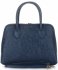GEANȚĂ DIN PIELE cufăr Genuine Leather bleumarin 80032