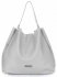 GEANȚĂ DIN PIELE shopper bag Vittoria Gotti gri deschis V230