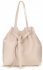 GEANȚĂ DIN PIELE shopper bag Genuine Leather bej 1158