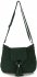 GEANȚĂ DIN PIELE tip poștaș Genuine Leather verde de sticlă 4022