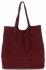 GEANȚĂ DIN PIELE shopper bag Vittoria Gotti vișiniu V205454