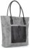 GEANȚĂ DIN PIELE shopper bag Genuine Leather gri deschis 358