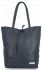 GEANȚĂ DIN PIELE shopper bag Vittoria Gotti bleumarin V21E