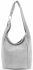 GEANȚĂ DIN PIELE shopper bag Vittoria Gotti gri deschis V688550