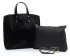 GEANȚĂ DIN PIELE shopper bag Genuine Leather negru 806576