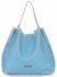 GEANȚĂ DIN PIELE shopper bag Vittoria Gotti albastru deschis V230