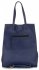 GEANȚĂ DIN PIELE shopper bag Vittoria Gotti bleumarin V8622
