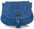 GEANȚĂ DIN PIELE tip poștaș Vittoria Gotti denim V221F