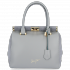 Kožené kabelka kufrík Vittoria Gotti svetlo šedá V816(1