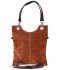 Kožené kabelka listonoška Genuine Leather 222 ryšavá
