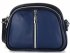 Kožené kabelka listonoška Genuine Leather 333 modrá