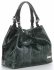 Kožené kabelka shopper bag Vittoria Gotti fľašková zelená V692754