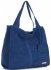 Kožené kabelka shopper bag Vittoria Gotti modrá V501