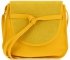 Kožené kabelka listonoška Vittoria Gotti žltá V5985