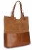 Kožené kabelka shopper bag Genuine Leather 605 ryšavá