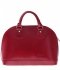 Kožené kabelka kufrík Vera Pelle červená 424 (2
