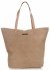 Kožené kabelka shopper bag Vittoria Gotti béžová V915