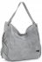 Kožené kabelka shopper bag Vittoria Gotti svetlo šedá V8818