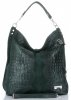 Kožené kabelka shopper bag Vittoria Gotti lahvově zelená V898