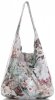 GEANȚĂ DIN PIELE shopper bag Vittoria Gotti gri deschis VF9802