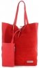 Kožené kabelka shopper bag Vittoria Gotti V602 červená
