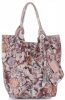 Kožené kabelka shopper bag Vittoria Gotti púdrová ružová 8298