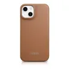 DUPLIKAT: iCarer CE Premium Leather Folio Case skórzane etui iPhone 14 z klapką magnetyczne MagSafe brązowy (WMI14220713-BN)