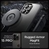ETUI SPIGEN  RUGGED ARMOR MAG MAGSAFE IPHONE 15 PRO MATTE BLACK