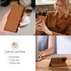 OTWIERANE KSIĄŻKOWE ETUI FUTERAŁ TECH-PROTECT  WALLET IPHONE SE 4 2025 SADDLE BROWN