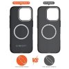 TECH-PROTECT ION CARBON MAGSAFE IPHONE 15 BLACK/SILVER