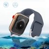 Silikonowa opaska Silicone Strap APS do Apple Watch 42 / 44 / 45 mm pasek bransoleta do zegarka - czerwona