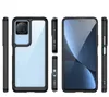 Outer Space Case etui Xiaomi Poco F4 5G pokrowiec z elastyczną ramką niebieskie