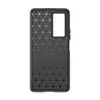 Carbon Case etui Xiaomi Poco F4 5G elastyczny silikonowy karbonowy pokrowiec czarne