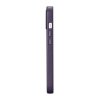 iCarer Case Leather pokrowiec etui z naturalnej skóry do iPhone 14 ciemnofioletowy (WMI14220705-DP) (kompatybilne z MagSafe)
