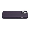 iCarer Case Leather pokrowiec etui z naturalnej skóry do iPhone 14 ciemnofioletowy (WMI14220705-DP) (kompatybilne z MagSafe)