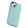 iCarer Litchi Premium Leather Case skórzane etui iPhone 14 magnetyczne z MagSafe zielony (WMI14220709-GN)