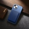 iCarer Litchi Premium Leather Case skórzane etui iPhone 14 Plus magnetyczne z MagSafe jasnoniebieski (WMI14220711-LB)