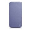iCarer CE Premium Leather Folio Case skórzane etui iPhone 14 Pro Max z klapką magnetyczne MagSafe jasnofioletowy (WMI14220716-LP