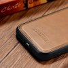 iCarer Leather Oil Wax etui pokryte naturalną skórą do iPhone 14 brązowy (WMI14220717-TN)