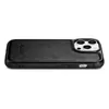 iCarer Leather Oil Wax etui iPhone 14 Pro Max skórzany pokrowiec czarne (WMI14220720-BK)