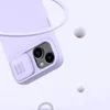 Nillkin CamShield Magnetic Silicone Case etui iPhone 14 Plus magnetyczny MagSafe pokrowiec z osłoną na aparat fioletowy