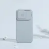 Nillkin CamShield Silky Silicone Case etui iPhone 14 Pro pokrowiec z osłoną na aparat zielony