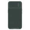 Nillkin Textured S Case etui iPhone 14 Pro Max pancerny pokrowiec z osłoną na aparat ciemnozielone
