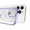 Etui silikonowe z kryształami Swarovski Kingxbar Wish Series do iPhone 14 Plus - fioletowe