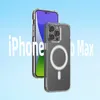 Etui magnetyczne Clear Magnetic Case z MagSafe do iPhone 14 Pro Max ze srebrnym ringiem - przezroczyste