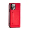 Magnet Card Case etui Samsung Galaxy S23+ pokrowiec z klapką portfel podstawka czerwone
