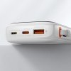 Baseus Qpow Digital Display powerbank z szybkim ładowaniem 10000mAh 20W QC/PD/SCP/FCP z wbudowanym kablem Lightning biały