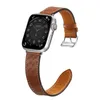 Strap Leather skórzany pasek Apple Watch Ultra, SE, 9, 8, 7, 6, 5, 4, 3, 2, 1 (49, 45, 44, 42 mm) opaska bransoleta brązowy