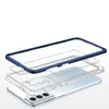 Clear 3in1 etui do Samsung Galaxy S23+ silikonowy pokrowiec z ramką niebieskie
